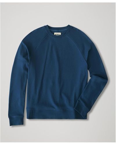 Pact Organic Cotton Airplane Long Sleeve Crew Sweatshirt - Blue