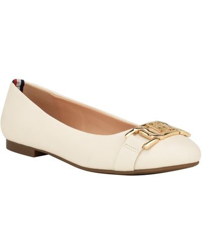 Tommy Hilfiger Gallyne Classic Ballet Flats - White
