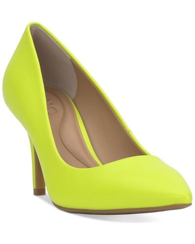 INC International Concepts Zitah Pointed Toe Pumps - Yellow