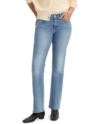 Levi's Casual Classic Mid Rise Bootcut Jeans - Blue