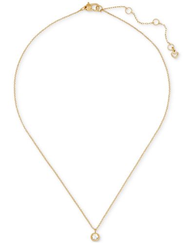 Kate Spade Mini Pendant Necklace - White