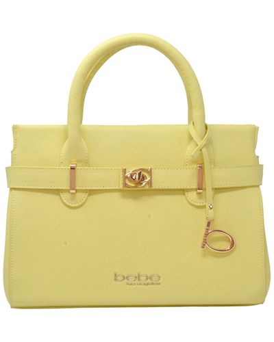 Bebe Evie Satchel Bag - Yellow