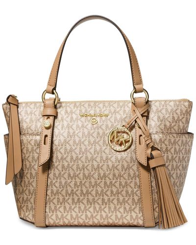 Michael Kors Michael Maeve Logo Small Convertible Tote In Neutral