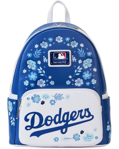 Loungefly And Los Angeles Dodgers Floral Mini Backpack - Blue