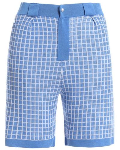 Bellemere New York Bellemere Tweed Pleated Pants - Blue