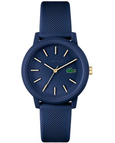 Lacoste L.12.12 Silicone Strap Watch 36mm - Blue