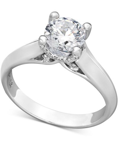 X3 Certified Diamond Solitaire Engagement Ring In 18k White Gold (2 Ct. T.w.)