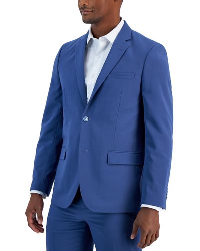 Vince Camuto Slim Fit Spandex Super-stretch Suit Separates Jackets - Blue