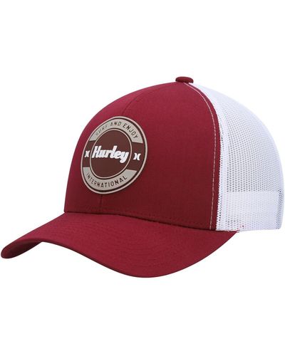 Hurley Offshore Trucker Snapback Hat - Red