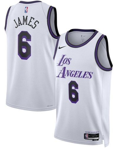 Nike And Lebron James Los Angeles Lakers 2022/23 Swingman Jersey - Blue