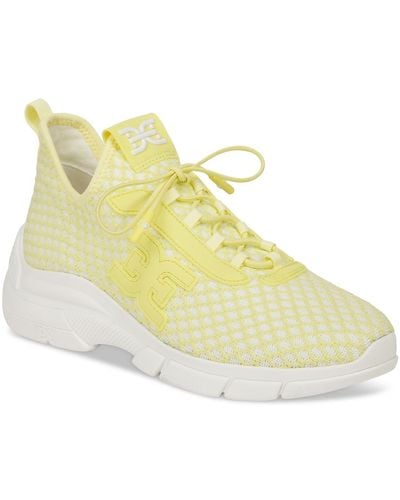 Sam Edelman Cami Knit Lace-up Sneakers - Yellow