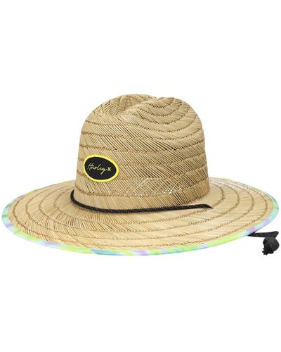 Hurley Capri Straw Lifeguard Logo Hat - Natural