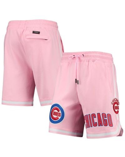 Pro Standard Chicago Cubs Logo Club Shorts - Pink