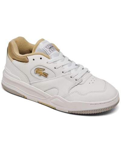 Lacoste Lineshot Leather Casual Sneakers From Finish Line - White
