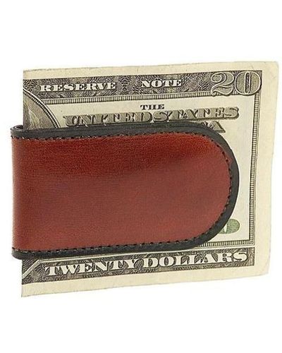 Bosca Old Collection-magnetic Money Clip - White