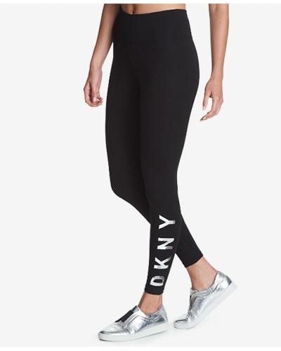 DKNY Sport High-rise Logo Workout Full Length leggings - Black
