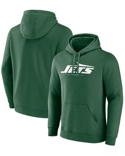 Fanatics New York Jets Team Lockup Pullover Hoodie - Green