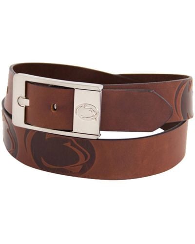 Eagles Wings Penn State Nittany Lions Brandish Leather Belt - Brown