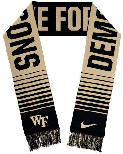 Nike And Wake Forest Demon Deacons Rivalry Local Verbiage Scarf - Black