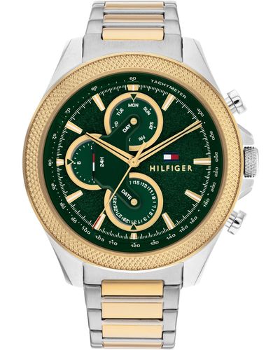 Tommy Hilfiger Multifunction Two-tone Stainless Steel Watch 46mm - Green