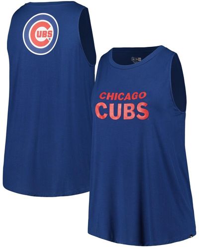 KTZ Chicago Cubs Plus Size Tank Top - Blue