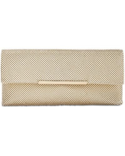 INC International Concepts Hether Shiny Mesh Clutch, Created For Macy's - Natural