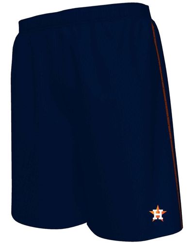 Majestic Houston Astros Big Tall Mesh Shorts - Blue