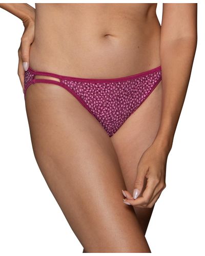 Vanity Fair Illumination String Bikini Underwear 18108 - Purple
