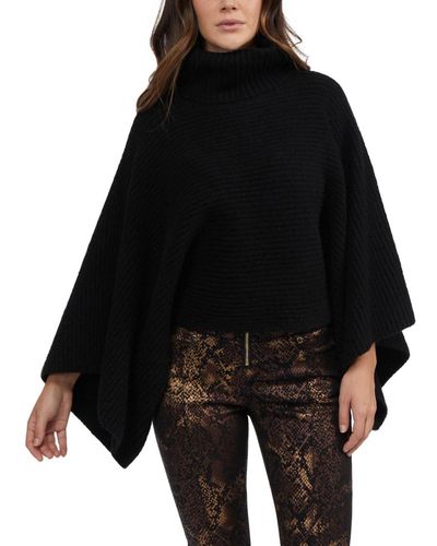 Bebe Oversized Mock Neck Sweater - Black