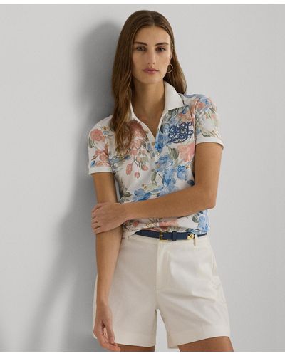Lauren by Ralph Lauren Floral Polo Shirt - Multicolor