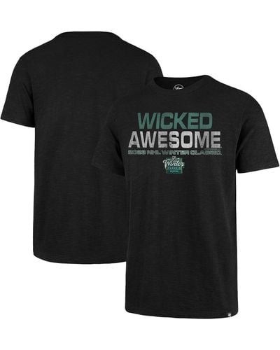 '47 2023 Nhl Winter Classic Wicked Awesome Scrum T-shirt - Black