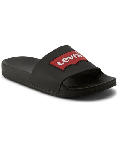 Levi's Batwing Pool Slide 2 Slip-on Sandal - Black