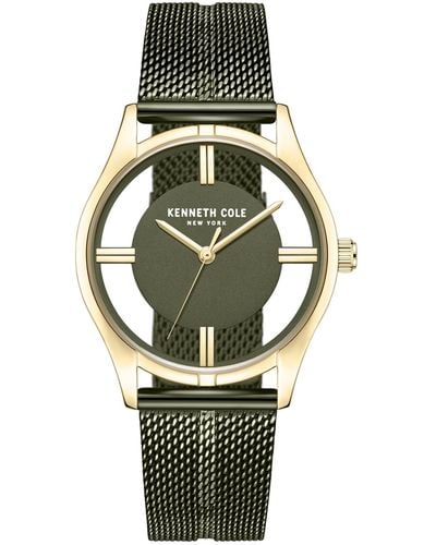 Kenneth Cole Transparency Stainless Steel Watch 34mm - Metallic