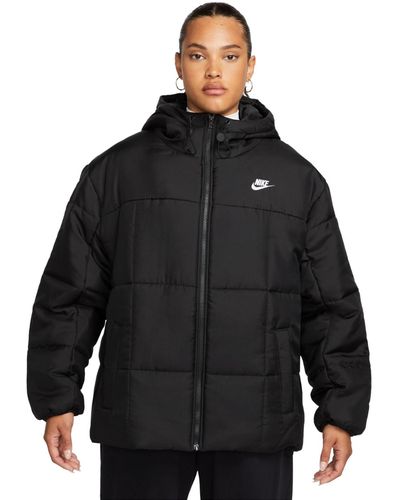 Nike Plus Size Active Sportswear Essential Therma-fit Puffer Jacket - Black