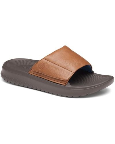 Johnston & Murphy Oasis Slide Sandals - Brown