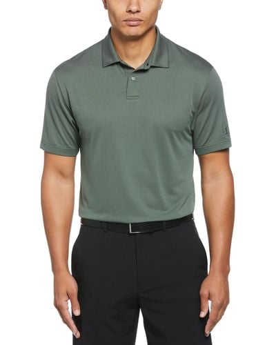 PGA TOUR Birdseye Texture Short-sleeve Golf Polo Shirt - Green