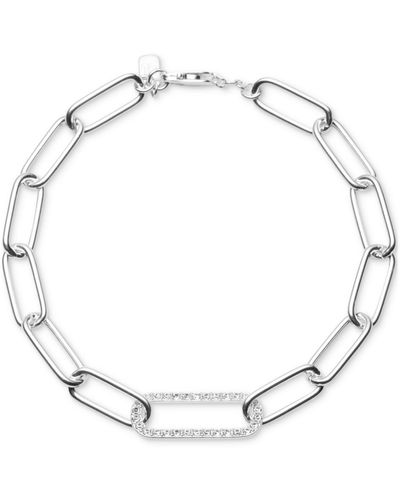 Ralph Lauren Lauren Crystal Pave Open Link Chain Bracelet - Metallic
