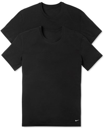 Nike 2-pk. Dri-fit Essential Cotton Stretch Undershirts - Black