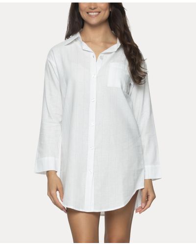 Felina Mirielle Sleep Shirt - White