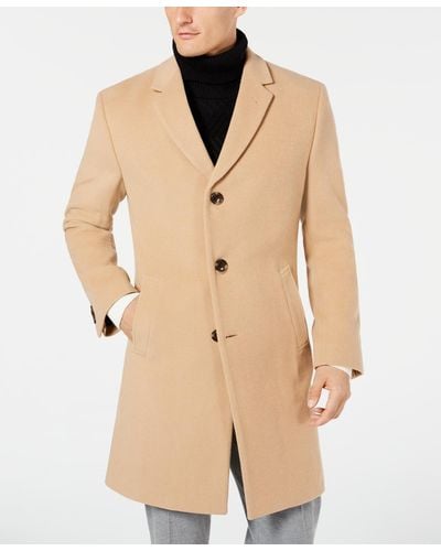 Nautica Barge Classic Fit Wool/cashmere Blend Solid Overcoat - Multicolor