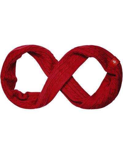 FOCO Houston Rockets Cable Knit Infinity Scarf - Red