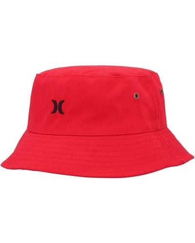 Hurley Logo Bucket Hat - Red