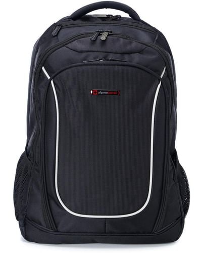 Alpine Swiss 15.6" Laptop Backpack Book Bag Notebook Case Computer Back Pack - Black