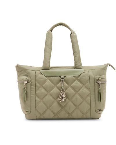 Steve Madden Londyn Nylon Quilted Tote - Metallic