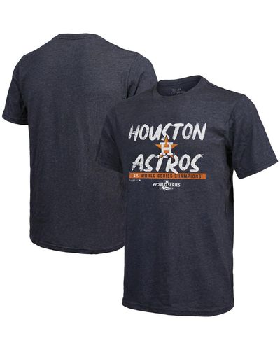 Majestic Threads Houston Astros 2022 World Series Champions Still Here Tri-blend T-shirt - Blue