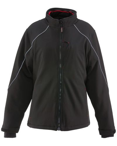 Refrigiwear Plus Size Warm Insulated Softshell Jacket - Black