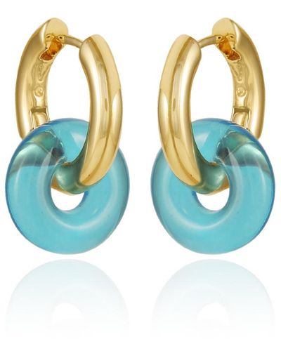 Vince Camuto Rock Candy Huggie Earrings - Blue