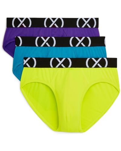 2xist 2(x)ist Micro Sport No Show Performance Ready Brief - Yellow