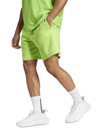 adidas All Szn Snack Attack French Terry 7" Shorts - Green