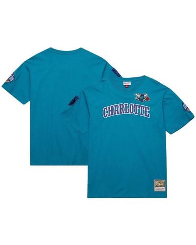 Mitchell & Ness Charlotte Hornets Hardwood Classics Nights Premium T-shirt - Blue